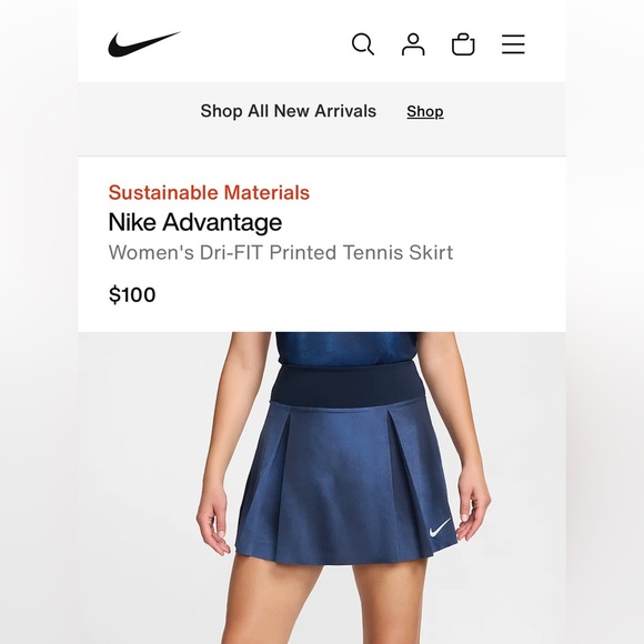 NIKE Dri-Fit Advantage Womens Golf Skirt - Picture 4 of 16